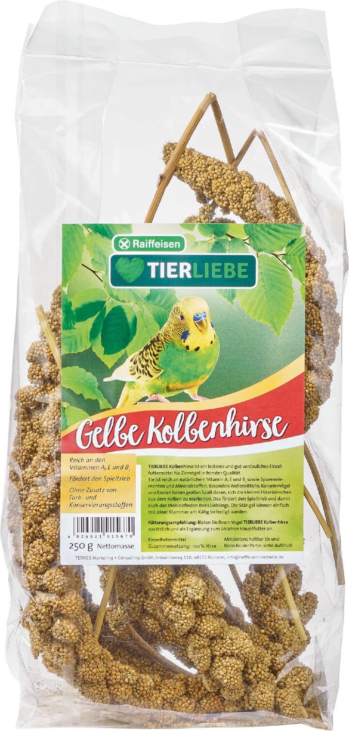 TIERLIEBE Kolbenhirse gelb